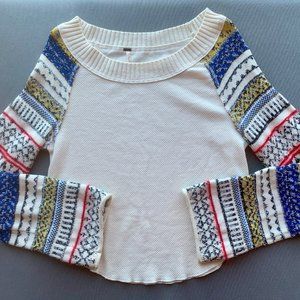 Free People Sweater Sleeve Top